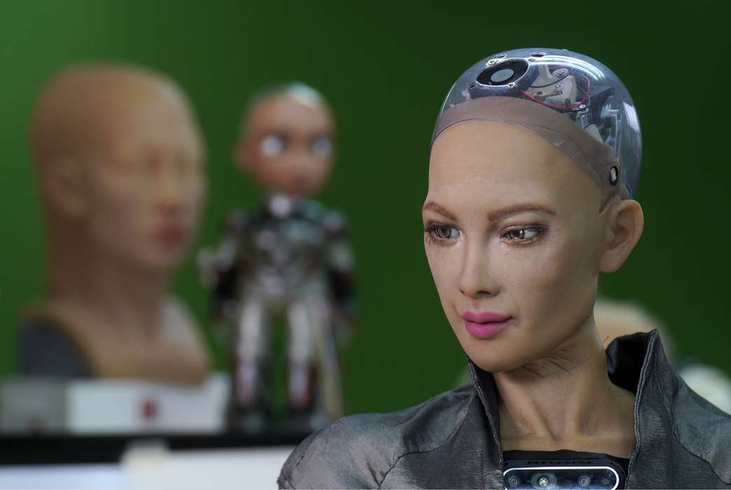 A South Korean study showed many parents would be OK with robots taking over certain aspects of child care. (AP Photo/Vincent Yu)