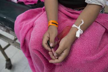 Blood tests have allowed researchers to identify gene-expression changes that may be  linked to PTSD and depressive disorders. (AP Photo/Moises Castillo)