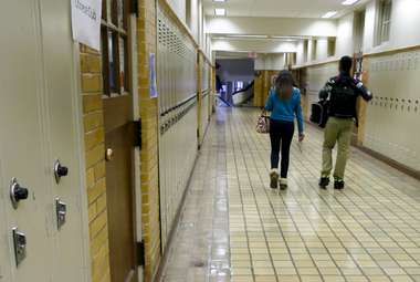 Peer and staff support contribute to teens' mental health. (AP Photo/Danny Johnston)