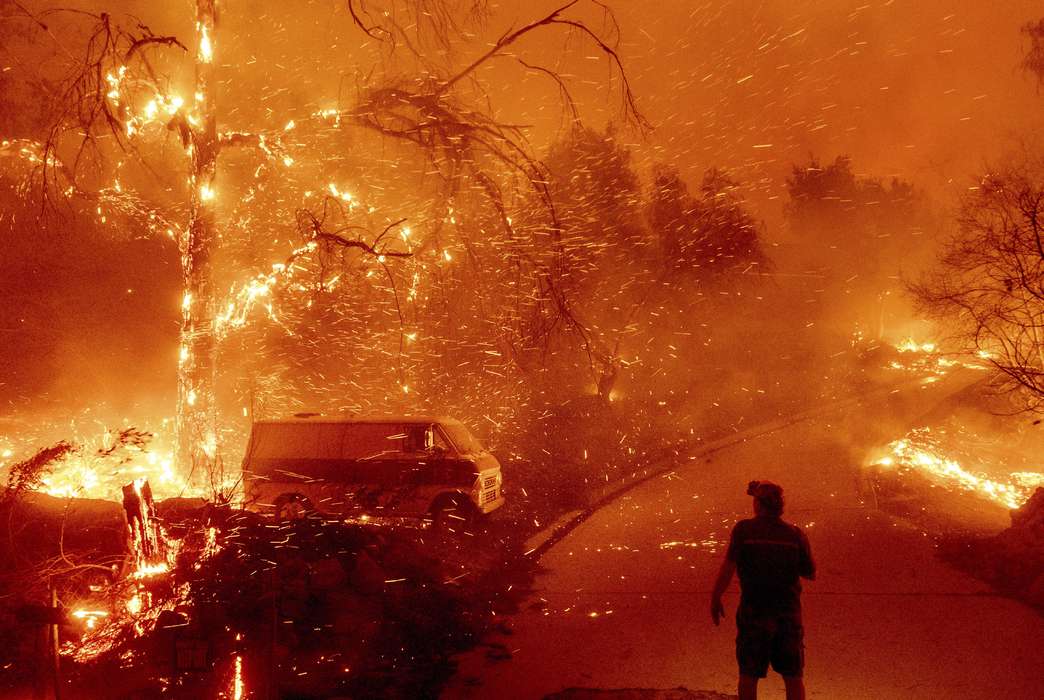 Deforestation could counter an expected dropoff in the number and severity of wildfires worldwide. (AP Photo/Noah Berger)