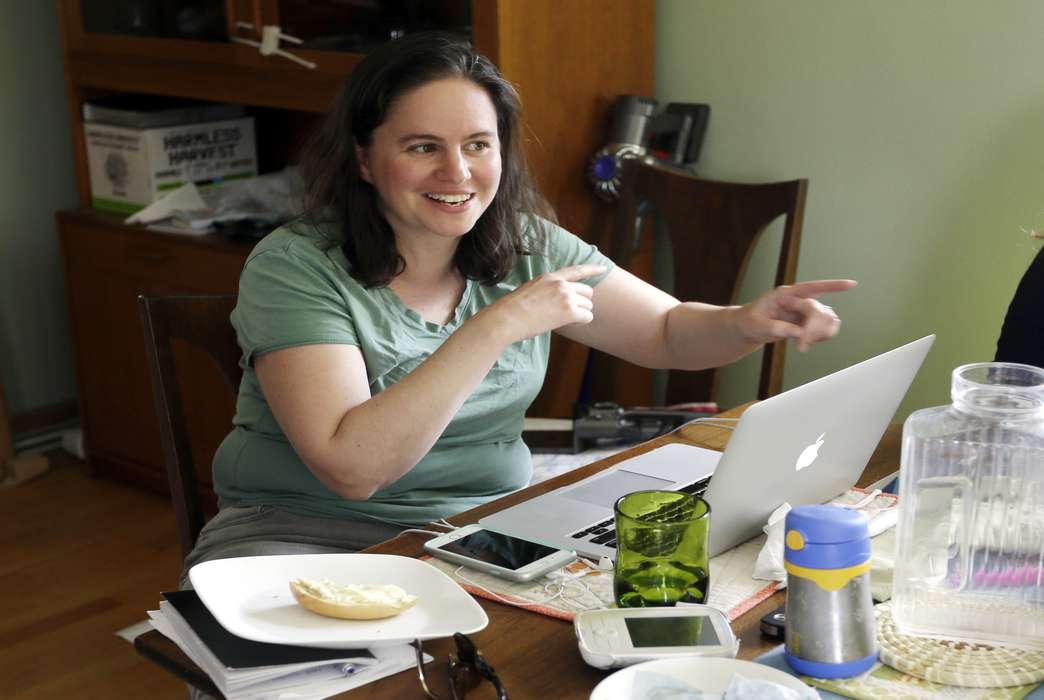 The pandemic made households where only one parent works far more common than before, (AP Photo/Don Ryan)